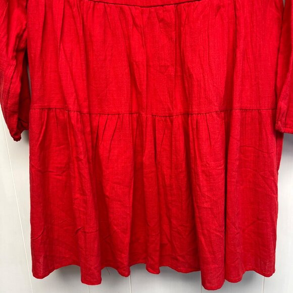 Fancy Inn‎ New Womans Size Medium Lightweight Dress With Pockets Tiered NWT - Picture 4 of 10